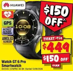 JB Hi-Fi Huawei Watch GT 6 Pro Smartwatch offer