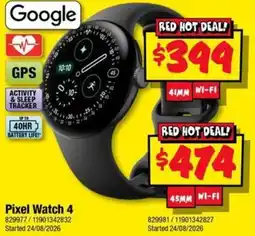 JB Hi-Fi Google Pixel Watch 4 offer