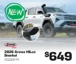 Repco Safari Armax 2026 Armax HiLux Snorkel offer