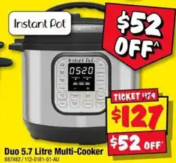 JB Hi-Fi Instant Pot Duo 5.7 Litre Multi-Cooker offer