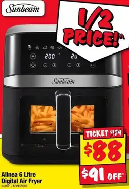 JB Hi-Fi Sunbeam Alinea 6 Litre Digital Air Fryer offer