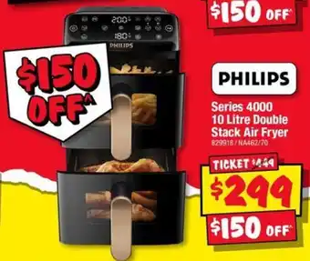 JB Hi-Fi Philips Series 4000 10 Litre Double Stack Air Fryer offer