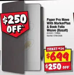 JB Hi-Fi Paper Pro Move With MarkerPlus & Book Folio Weave (Basalt) offer