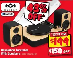 JB Hi-Fi Marley Revolution Turntable With Speakers offer