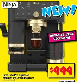 JB Hi-Fi Ninja Luxe Café Pro Espresso Machine By David Beckham offer