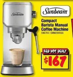JB Hi-Fi Sunbeam Compact Barista Manual Coffee Machine offer