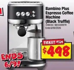 JB Hi-Fi Bambino Plus Espresso Coffee Machine (Black Truffle) offer