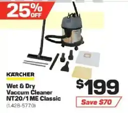 Repco Karcher Wet & Dry Vacuum Cleaner NT20/1 ME Classic offer