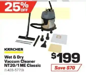 Karcher Wet & Dry Vacuum Cleaner NT20/1 ME Classic