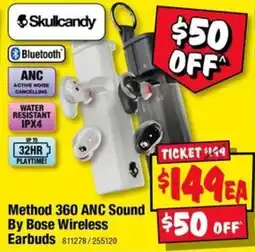 JB Hi-Fi Method 360 ANC Sound By Bose Wireless Earbuds offer