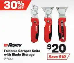Repco Repco Foldable Scraper Knife with Blade Storage offer