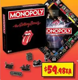JB Hi-Fi Monopoly the Rolling Stones offer