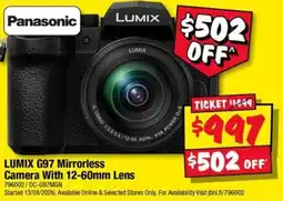 JB Hi-Fi Panasonic LUMIX G97 Mirrorless Camera With 12-60mm Lens offer