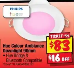 JB Hi-Fi Philips Hue Colour Ambiance Downlight 90mm offer