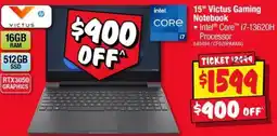JB Hi-Fi HP Victus 15" Gaming Notebook offer