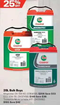 Repco Castrol 20L Bulk Buys offer