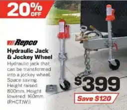 Repco Repco Hydraulic Jack & Jockey Wheel offer