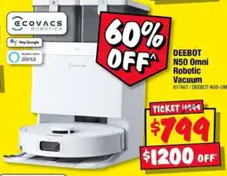 JB Hi-Fi Ecovacs Robotics Deebot N50 Omni Robotic Vacuum offer