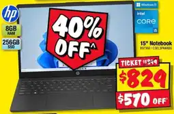 JB Hi-Fi hp 15" Notebook offer