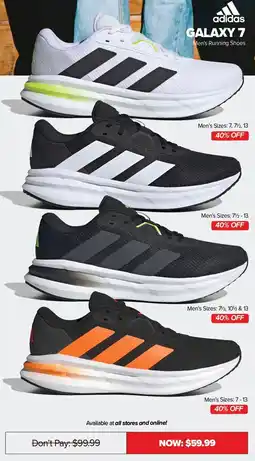 Jim Kidd Sports adidas GALAXY 7 Men's Running Shoes offer