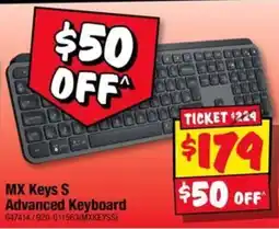 JB Hi-Fi MX Keys S Advanced Keyboard offer