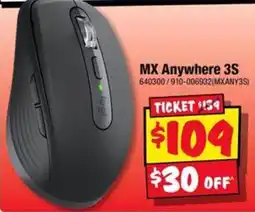JB Hi-Fi Logitech MX Anywhere 3S offer