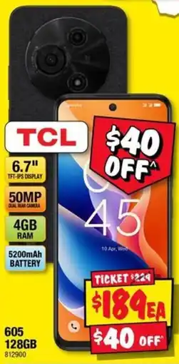 JB Hi-Fi TCL 605 offer