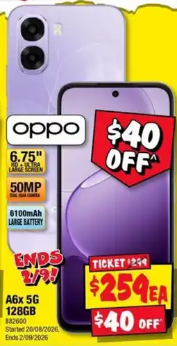 JB Hi-Fi oppo A6x 5G offer