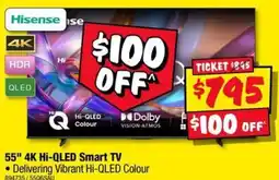 JB Hi-Fi Hisense 55" 4K Hi-QLED Smart TV offer
