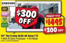 JB Hi-Fi Samsung 55" The Frame QLED 4K Smart TV offer