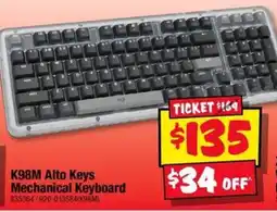 JB Hi-Fi Logitech K98M Alto Keys Mechanical Keyboard offer