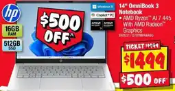 JB Hi-Fi HP 14" OmniBook 3 Notebook offer