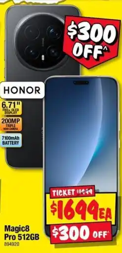 JB Hi-Fi Honor Magic8 Pro 512GB offer