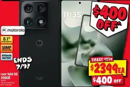 JB Hi-Fi Motorola razr fold 5G 256GB offer