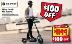 JB Hi-Fi Segway F3 Pro Electric Kick Scooter offer