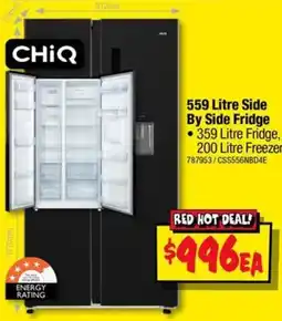 JB Hi-Fi ChiQ 559 Litre Side By Side Fridge offer