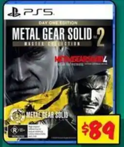 JB Hi-Fi Metal Gear Solid 2 Master Collection offer