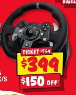 JB Hi-Fi Logitech steering wheel offer