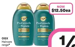 Priceline OGX ProGrowth + Peptide Shampoo offer