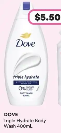 Priceline Dove Triple Hydrate Body Wash offer