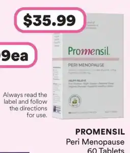 Priceline Promensil Peri Menopause offer