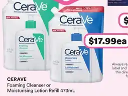 Priceline CeraVe Foaming Cleanser or Moisturising Lotion Refill offer