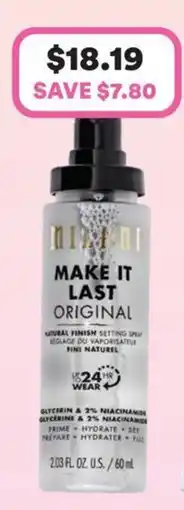 Priceline Milani Make It Last Original offer