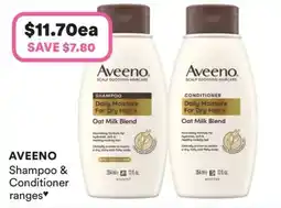 Priceline Aveeno Shampoo & Conditioner ranges offer