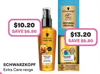 Priceline Schwarzkopf Extra Care Daily Oil Elixir offer