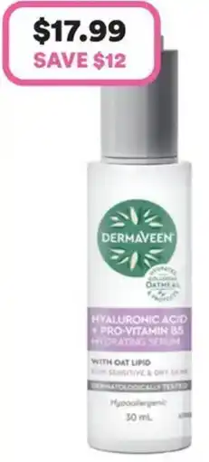 Priceline Dermaveen Hyaluronic Acid + Pro-Vitamin B5 Hydrating Serum offer