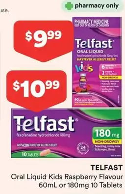 Priceline Telfast Oral Liquid Kids Raspberry Flavour offer