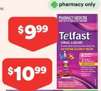 Priceline Telfast Oral Liquid Kids offer