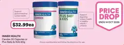 Priceline Inner Health Candex 30 Capsules or Plus Baby & Kids 60g offer