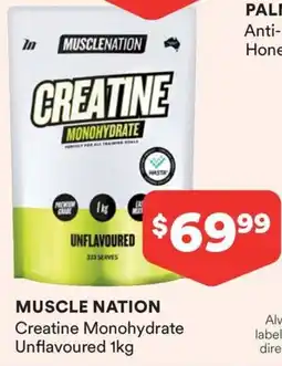Priceline Muscle Nation Creatine Monohydrate Unflavoured offer